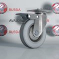 Промышленная серия колес, полуэластичная серая резина